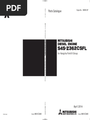 PC Engine Mitsubishi w55 s4s 98615 c3400 (En) | PDF | Piston | Engines