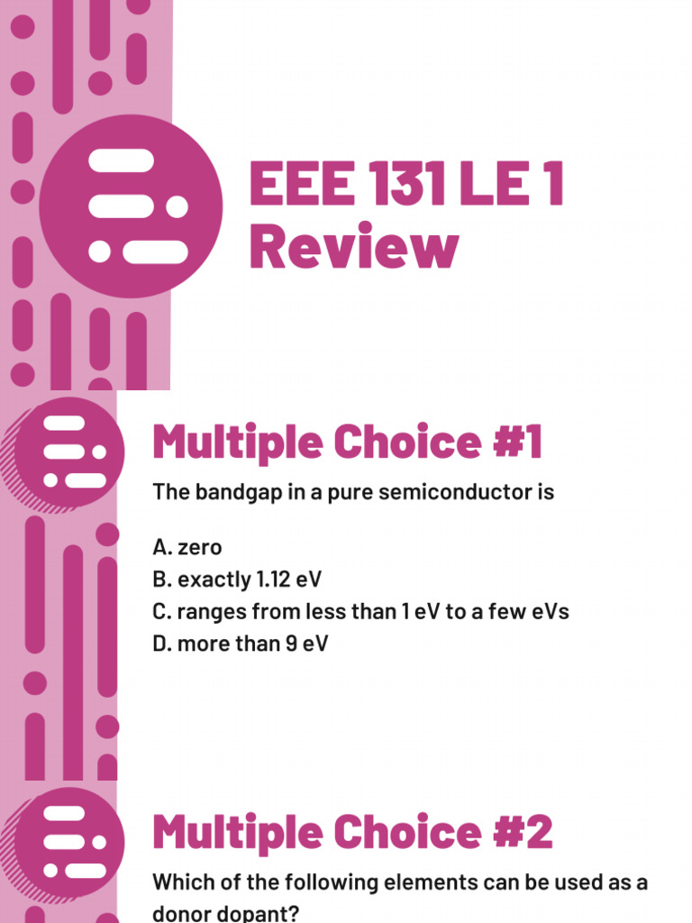 EEE 131 Guide Slides | PDF