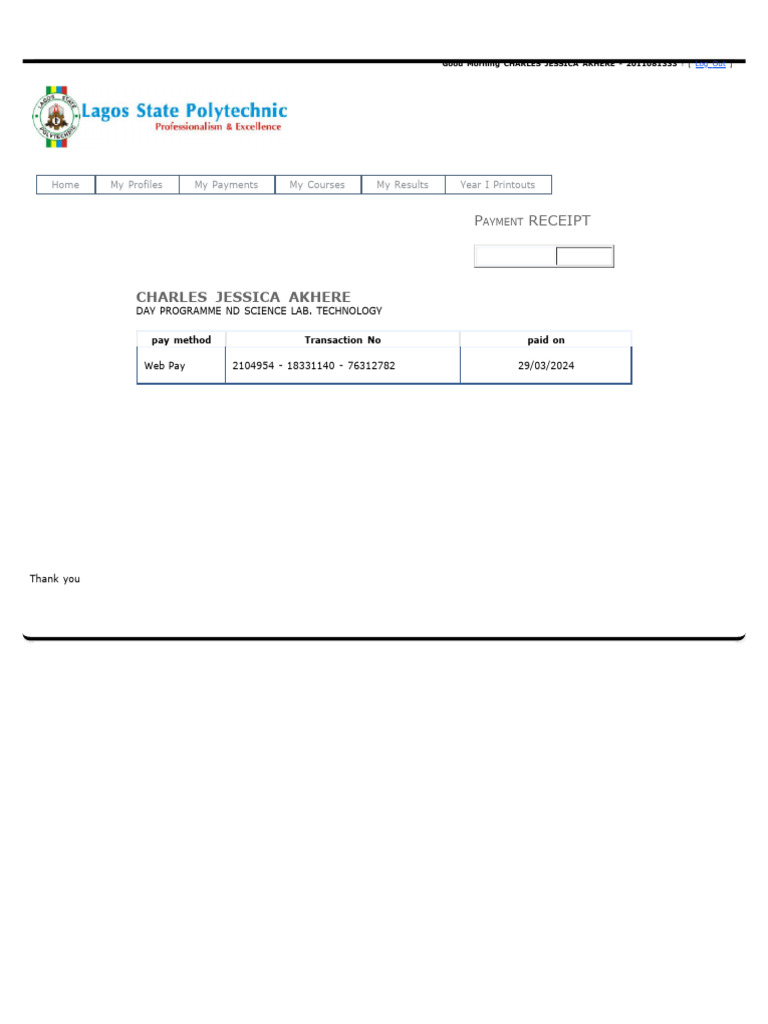 Lagos State Polytechnic 3 | PDF