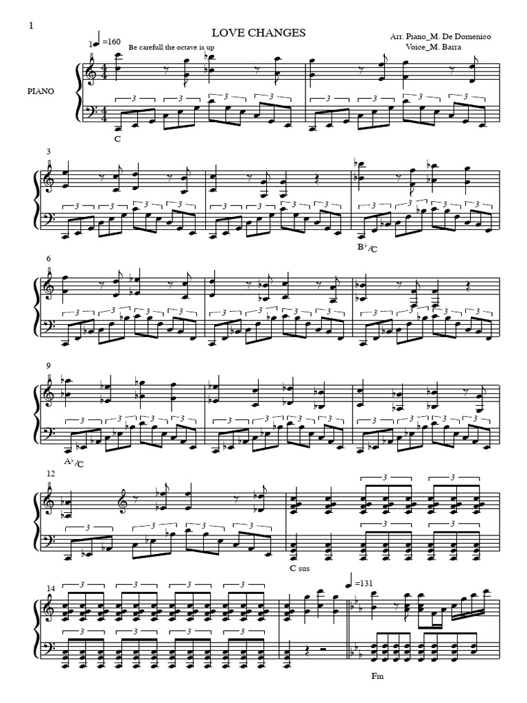 08 love changes everything piano voice pdf