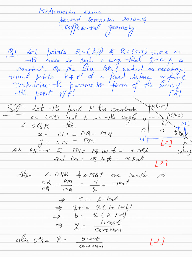 Midsem Diff Geo 23 | PDF