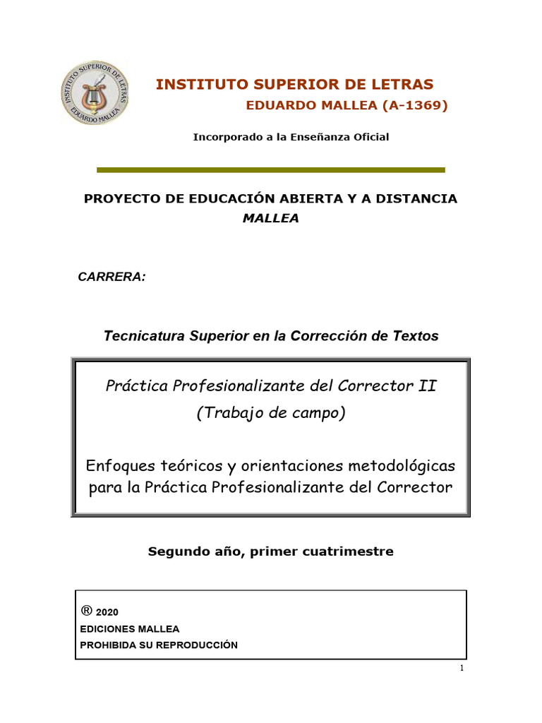 Material Teórico y Práctico PP Del Corrector II | PDF | Teoría ...