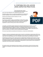 Informe Pericial Contable en Los Juicios Laborales Algunos Aspectos Practicos