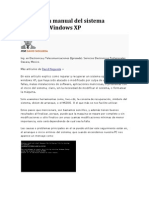 Reparación Manual Del Sistema Operativo Windows XP