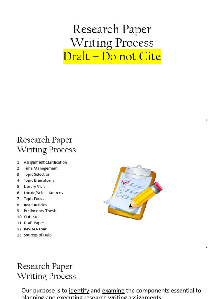 Research Paper Writing Guide | PDF | Citation | Linguistics
