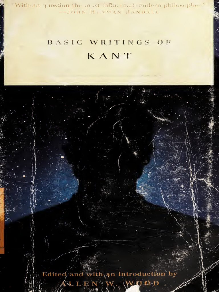 Basic Writings Of Kant Immanuel Kant Z Library Pdf Immanuel
