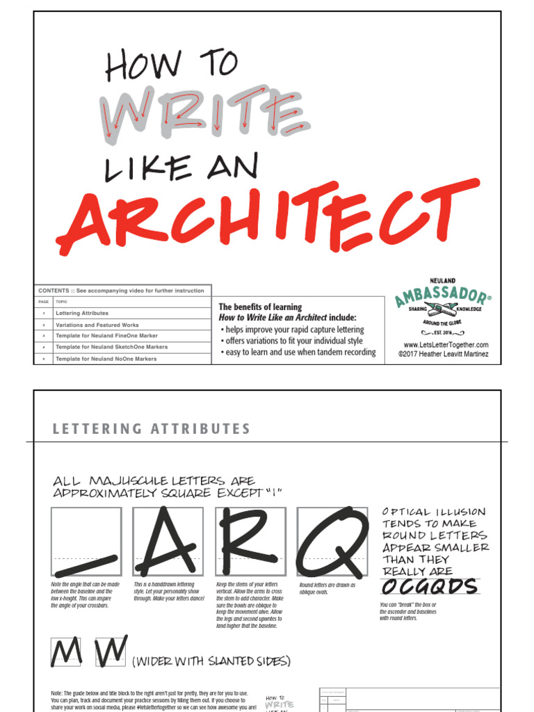 Lettering Practice Templates Guide | PDF