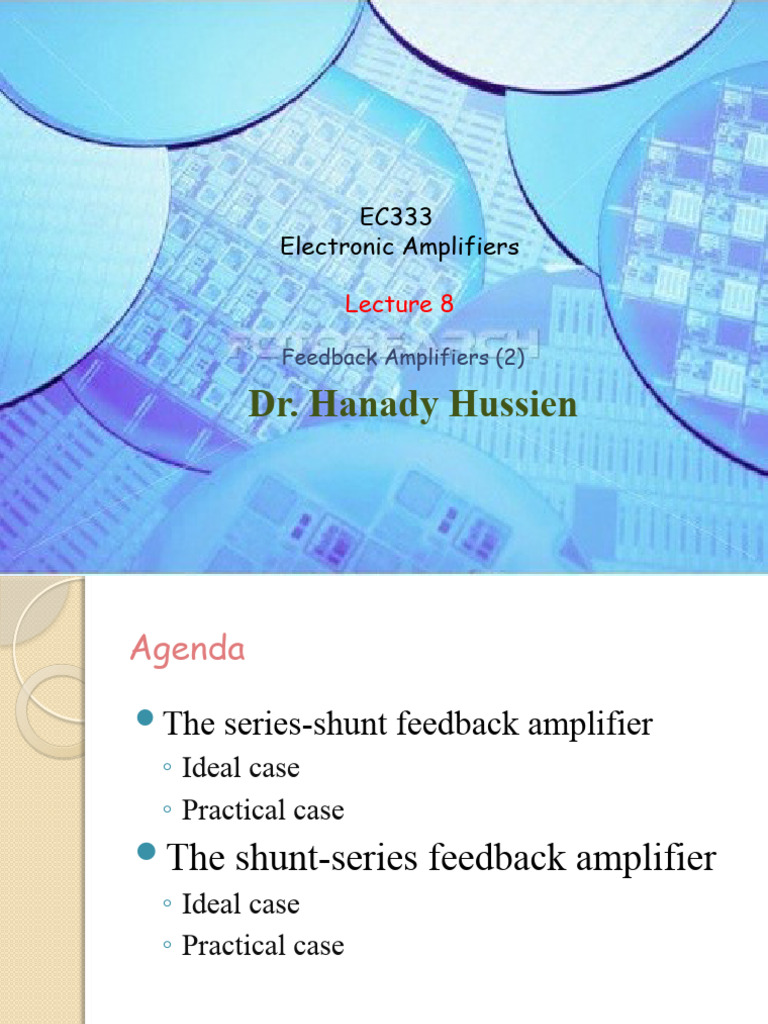 Lec8 Lec9 Feedback2 | PDF | Amplifier | Operational Amplifier