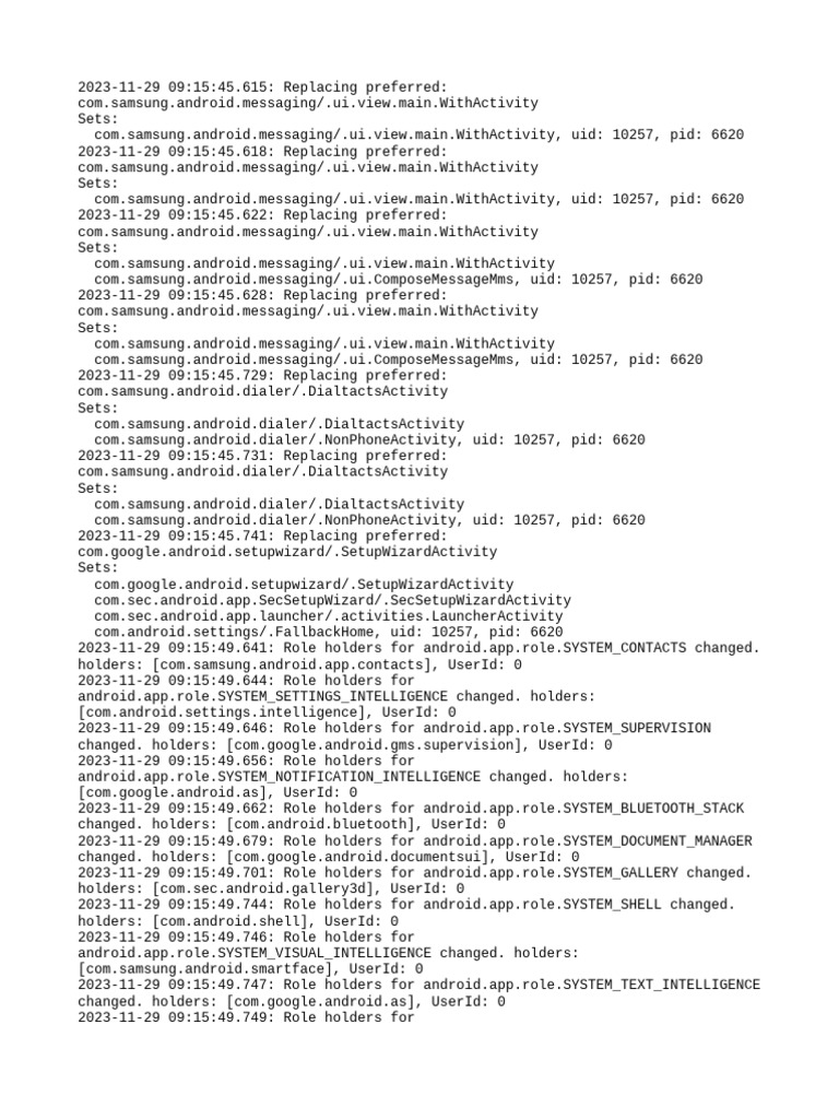 Samsung App Preference Changes Log | PDF | Android (Operating System ...