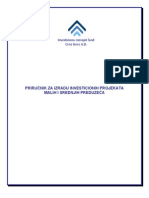 Prirucnik Za Izradu Investicionih Projekata MSP