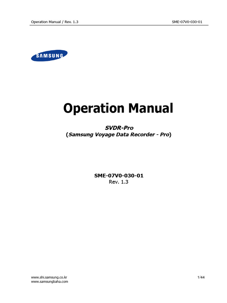 SVDR-Pro Operation Manual Overview | PDF | Computer File | Usb