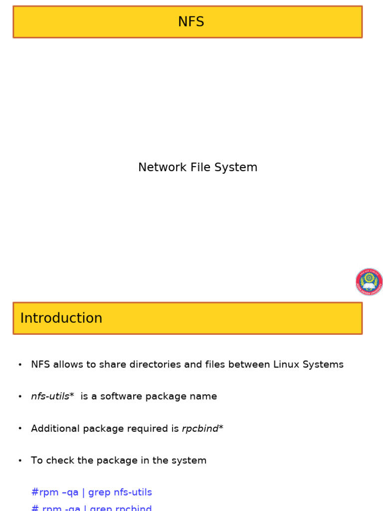 NFS Server and Client Configuration Guide | PDF