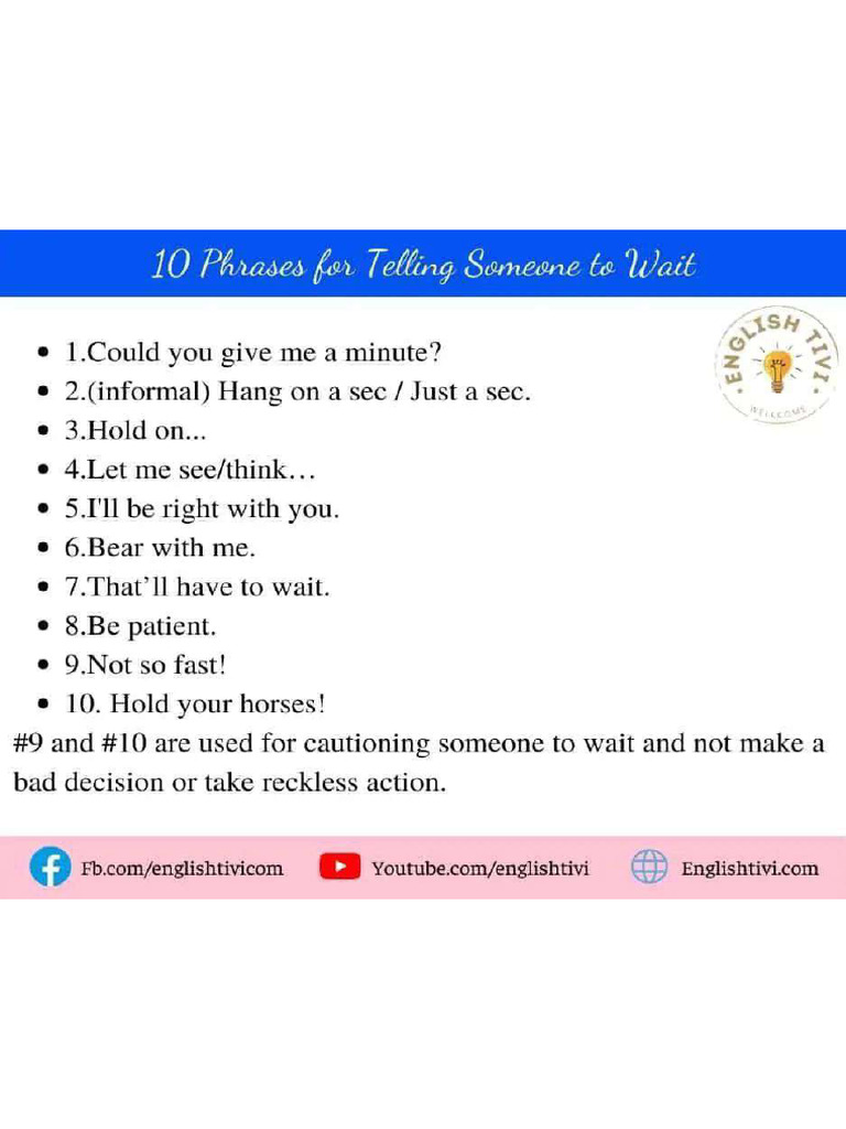 Advanced Phrases | PDF