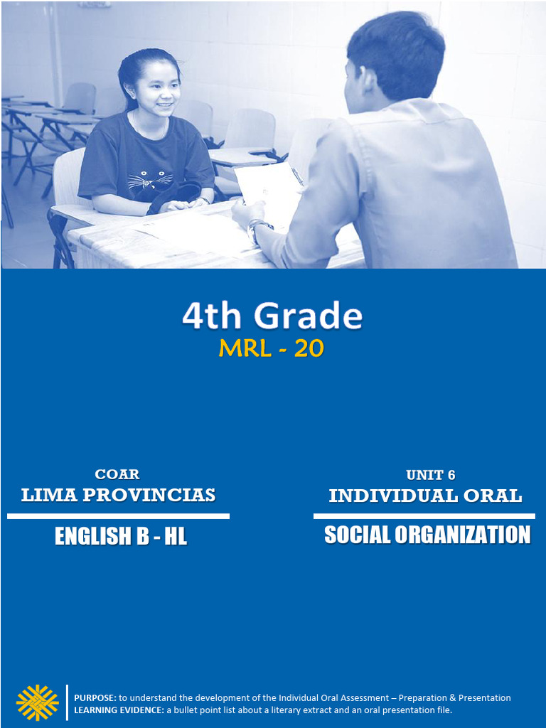 Individual Oral Assessment Guide for Students | PDF | Communication ...