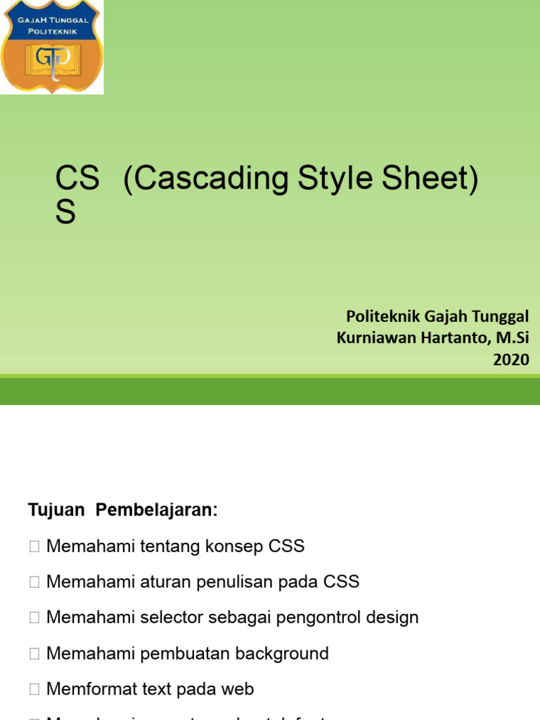 CSS (Cascading Style Sheet) | PDF