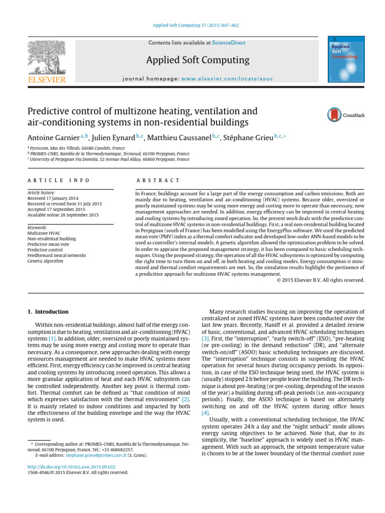 Predictive Control for Multizone HVAC Systems | PDF | Heat Transfer ...