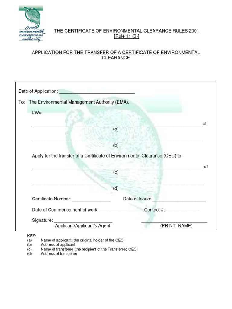 CEC Transfer Application Form | PDF | Justice | Crime & Violence