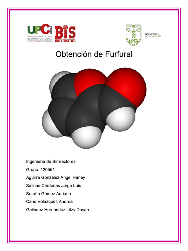 Obtencion de Furfural Descargar gratis PDF Química Sustancias