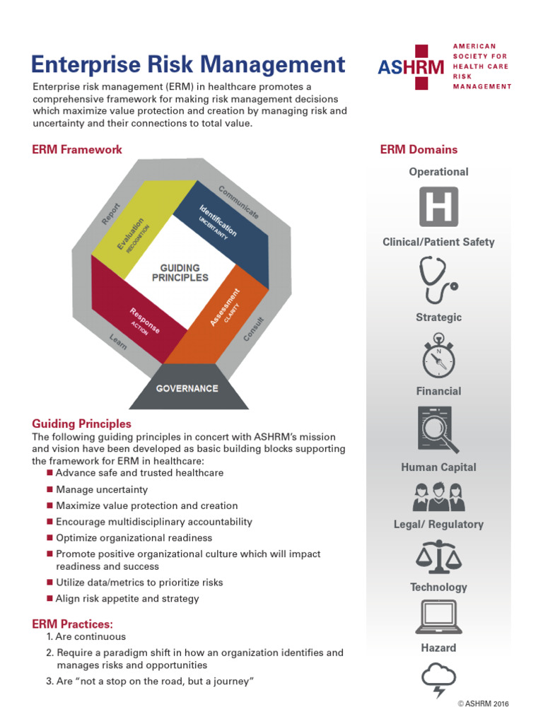 Comprehensive ERM Framework in Healthcare | PDF | Risk | Risk Management