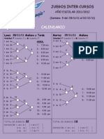 Calendario Juegos Intercursos 2011