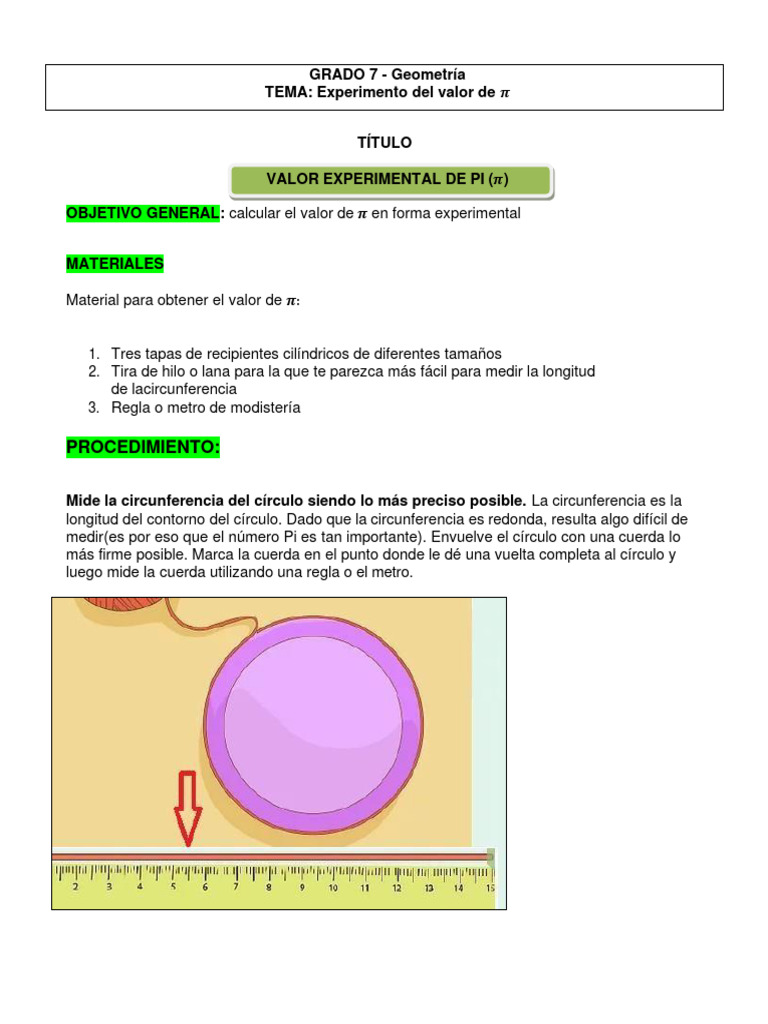 Experimento para Calcular Pi | PDF