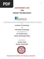 FOR Mosaic Technologies: Raj Kumar Goel Institute of Technology, Ghaziabad