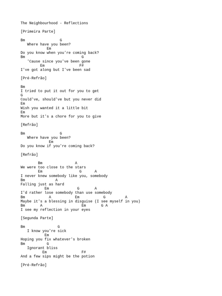 The Neighbourhood - Reflections | PDF
