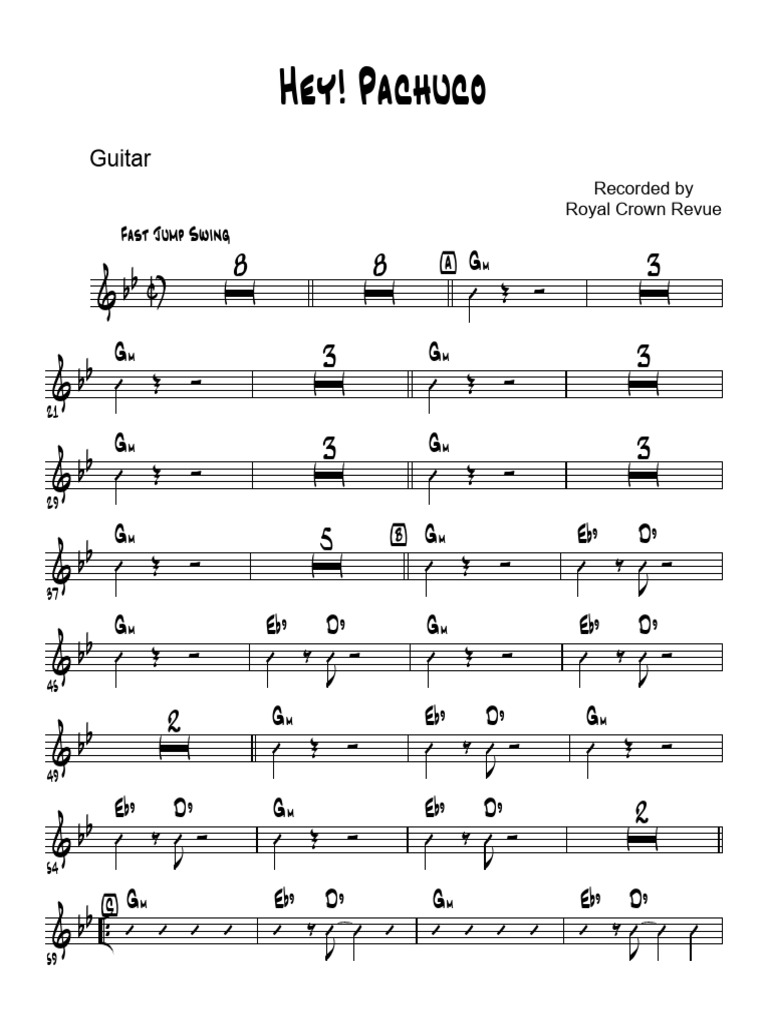 Hey Pachuco Guitar | PDF