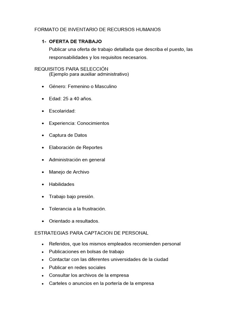 Formato de Inventario de Recursos Humano - Admision (Autoguardado