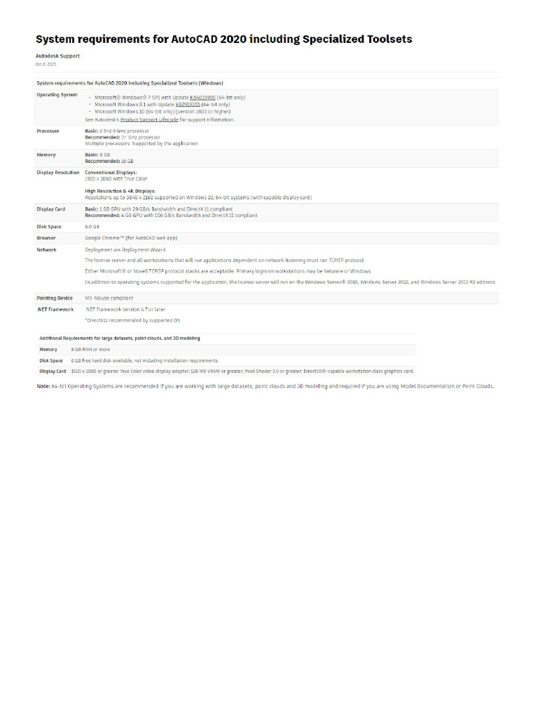 Laptop Computer Minimum Requirements
