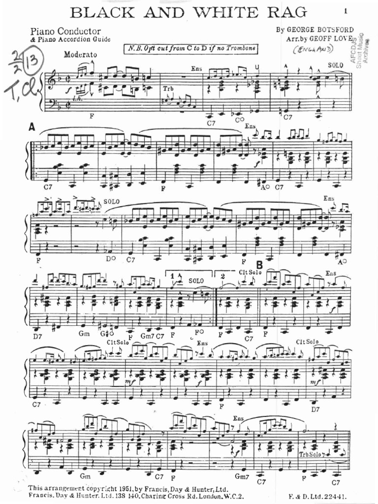 Black and White Rag | PDF