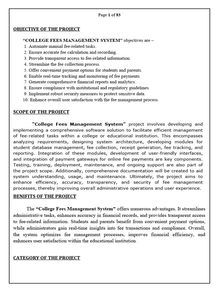 Project report pdf html php