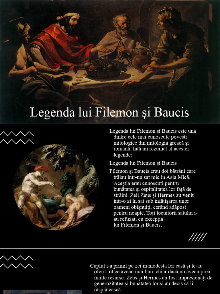 Legenda Lui Filemon Şi Baucis | PDF