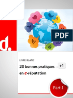 20 Bonnes Pratiques+1 en E-Réputation (Livre Blanc) - Extraits