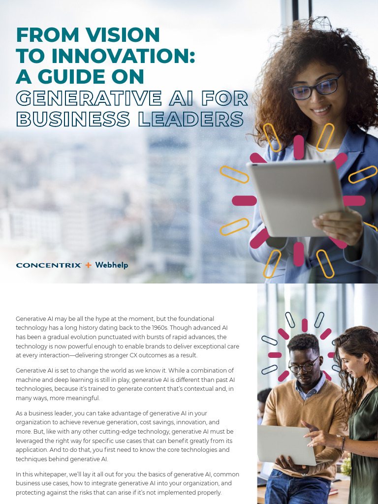 Generative Ai For Business Leaders Pdf Governance Artificial
