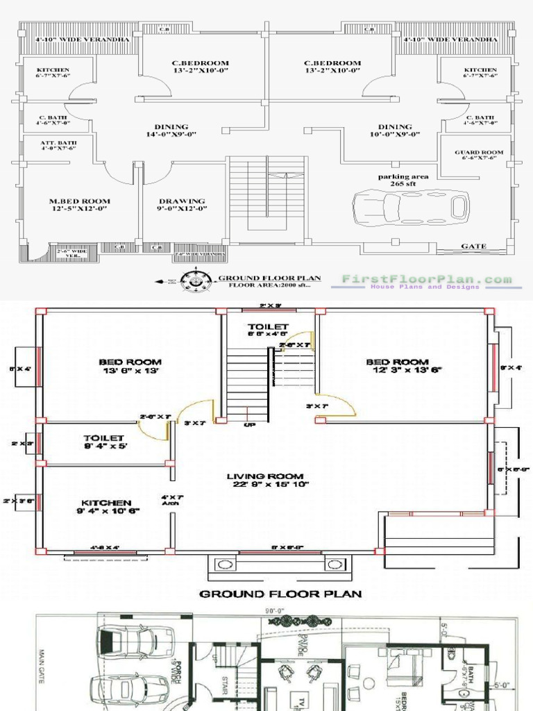 Building Plan (TOP VIEW) | PDF