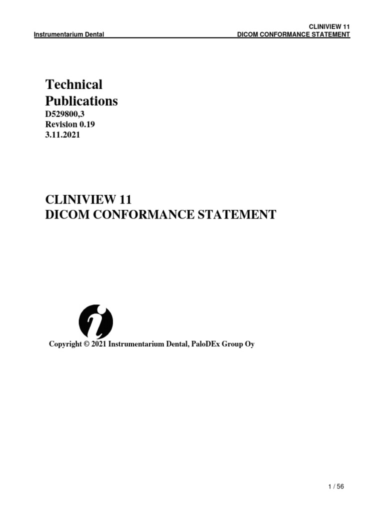 CLINIVIEW 11 DICOM Conformance Statement R3 | PDF | Computing ...