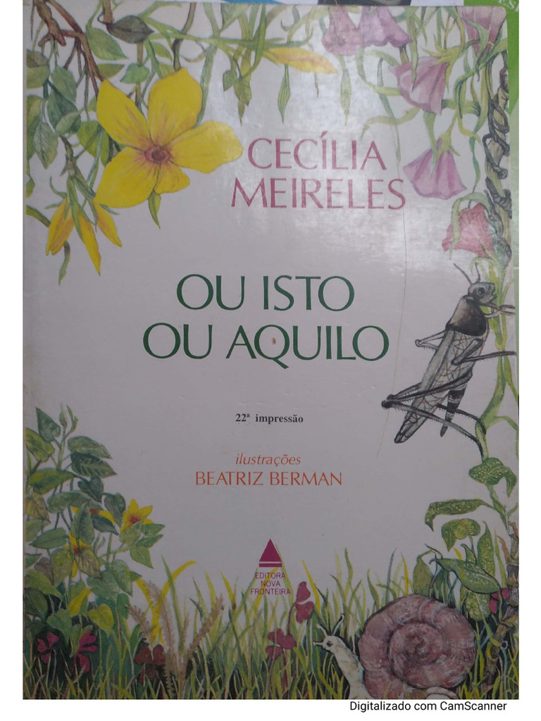 Ou Isto Ou Aquilo Cecília Meireles | PDF