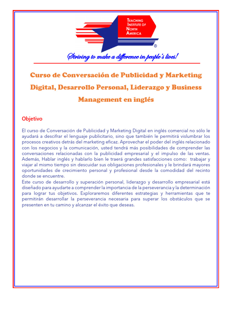 Curso de Conversación de Publicidad y Marketing Digital, Desarrollo ...