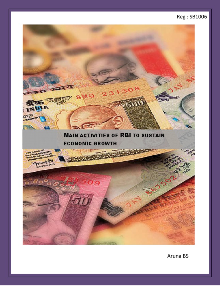 RBI's Role in Economic Growth | PDF | Reserve Bank Of India | Central Banks
