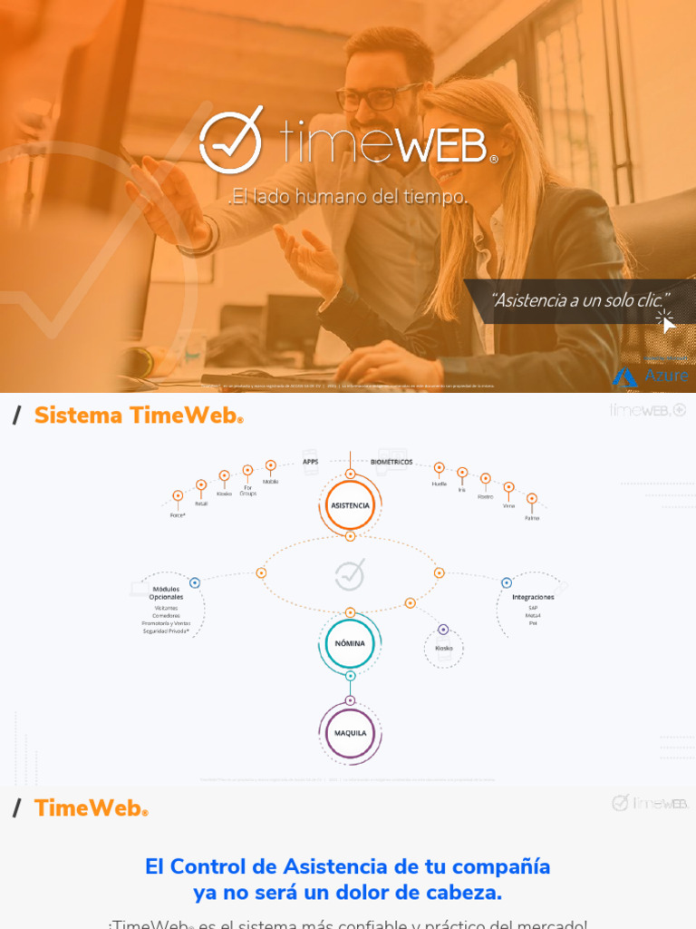 TimeWeb®: Control de Asistencia Eficaz | PDF | Biometría | Computación ...