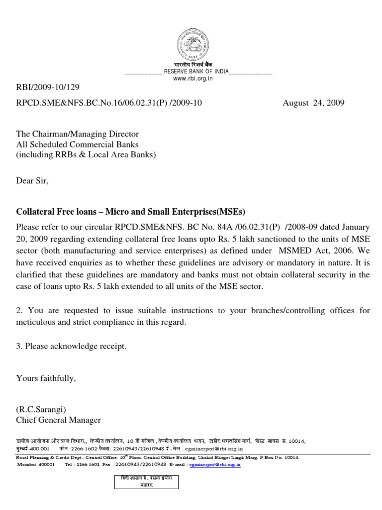 Circular RBI | PDF | Business