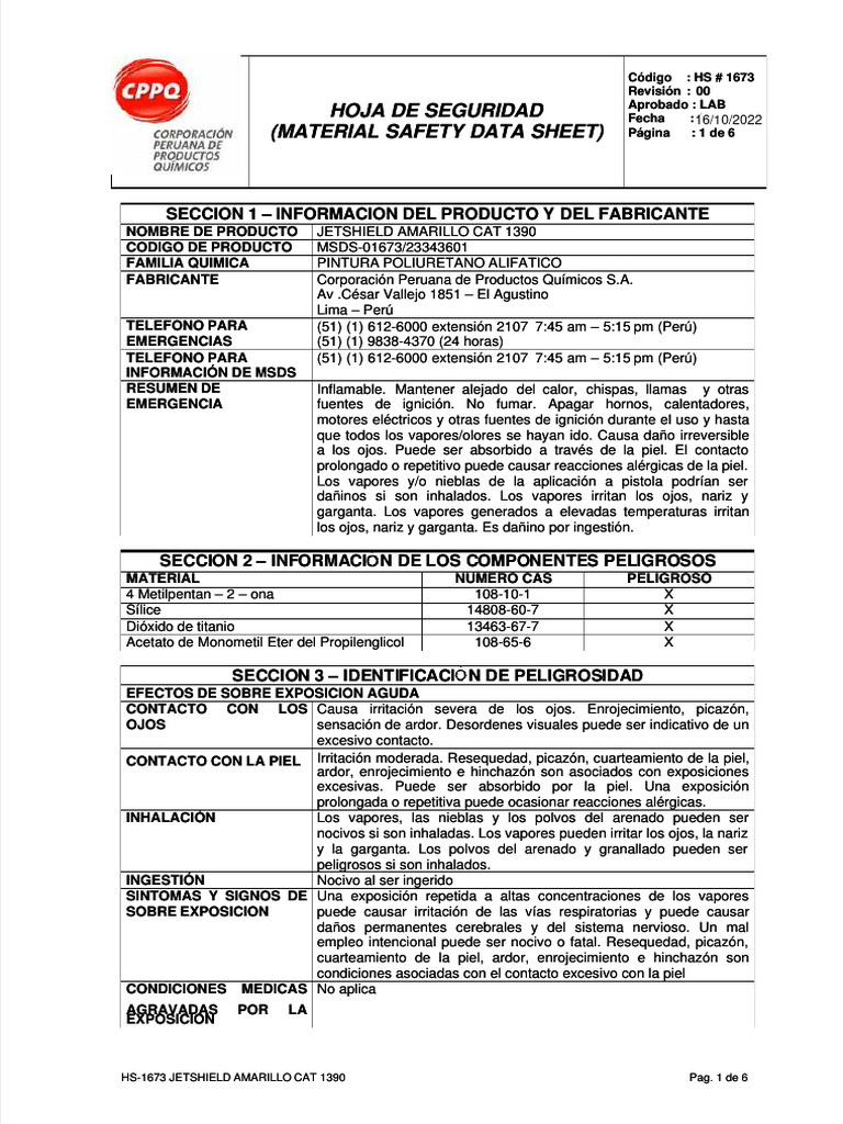 49 Jetshield Amarillo Cat 1390 | PDF