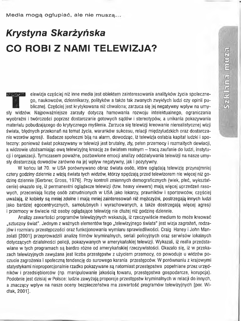 Co Robi Z Nami Telewizja | PDF