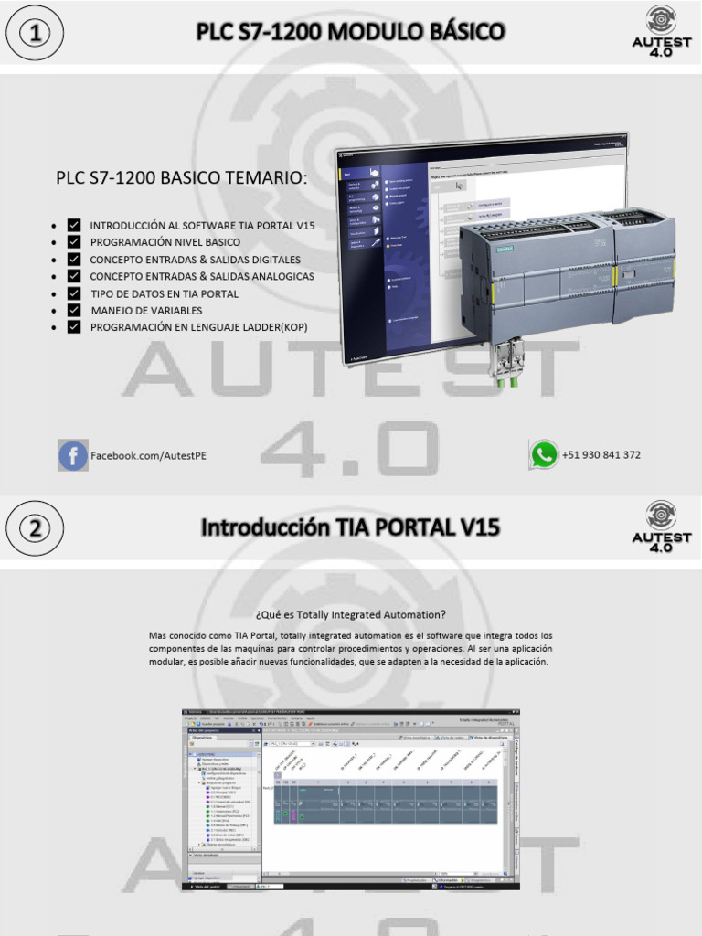 Autest Material de Estudio - S7 - 1200 Modulo I | PDF | Sensor | Señal ...