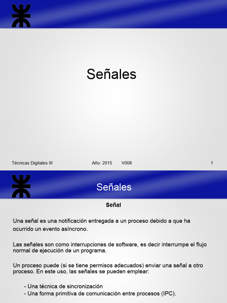 Guía de Señales en Linux | PDF | Arquitectura de Computadores ...
