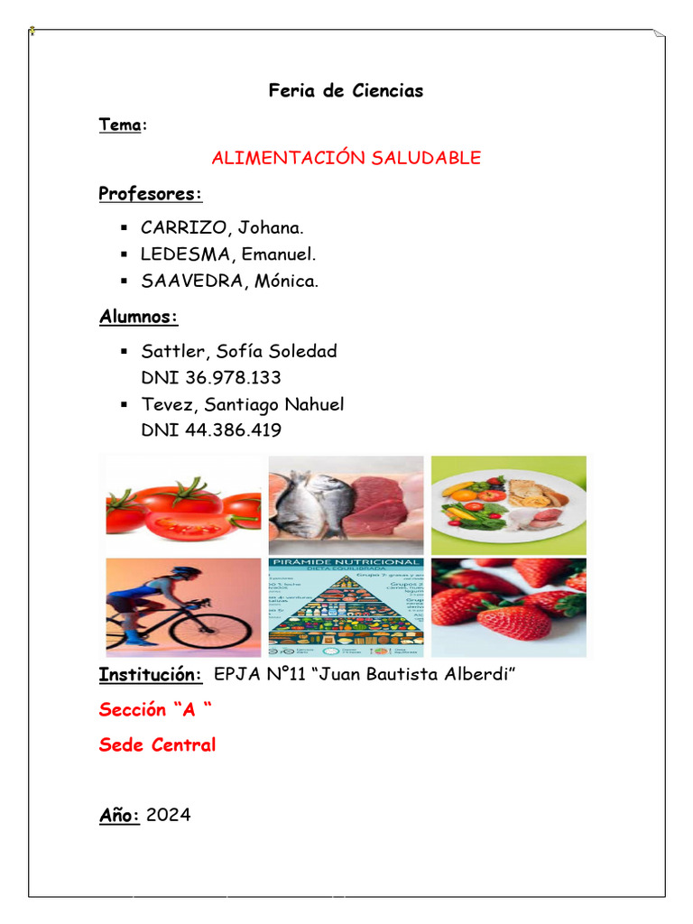 Feria de Ciencias 2024 | PDF