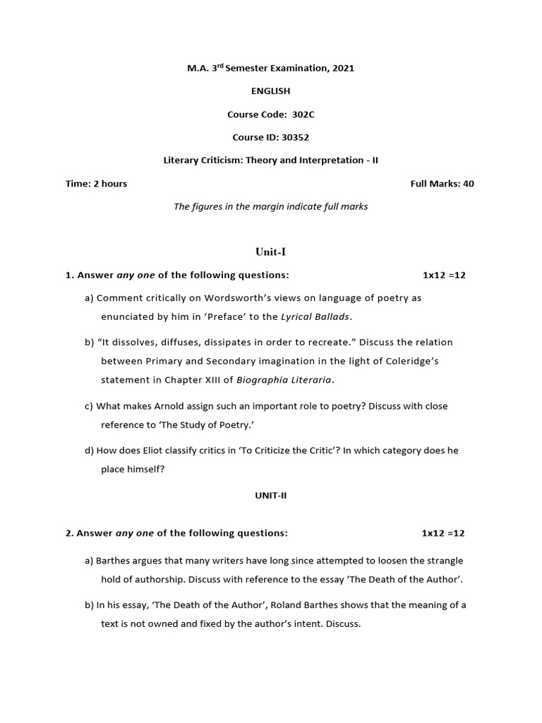 3 PG English Eng-302-C 1615646721290 | PDF | Literary Theory
