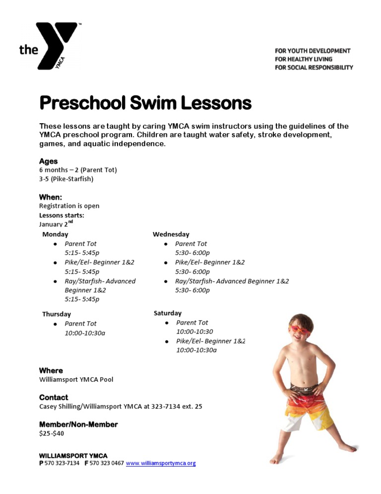 Preschool Swim Lessons | PDF