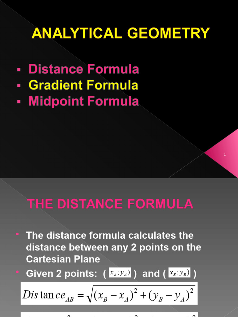 Distance Formula and Triangle Properties | PDF | Triangle | Line (Geometry)